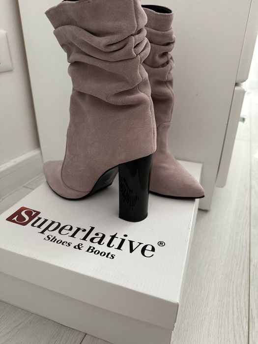 Cizme din piele naturala