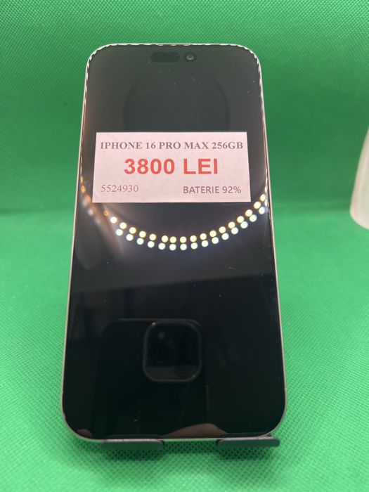 Iphone 16 pro max 256GB  bat 92% Lazar Amanet Crangasi 55249