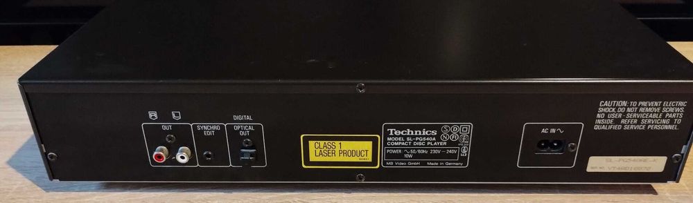 CD player Technics SL-PG540A