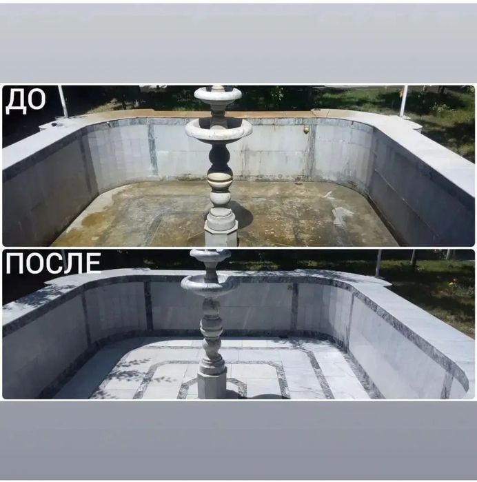 Чистка мрамор гранит травертин фасадов