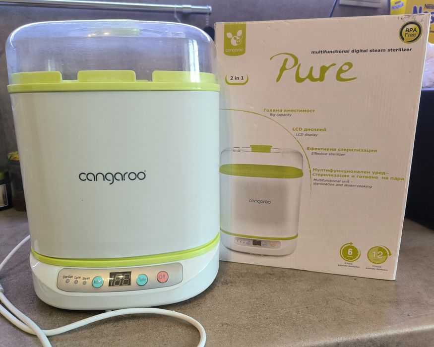 Cangaroo - Дигитален парен стерилизатор Pure