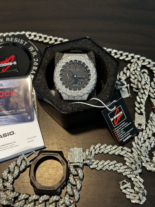Ceas Casio G-Shock Iced Out Custom VVS1 Moissanite