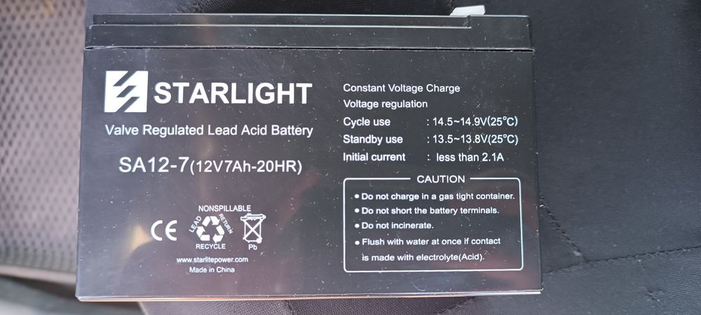 Aккумулятор Starlight SA 12-7