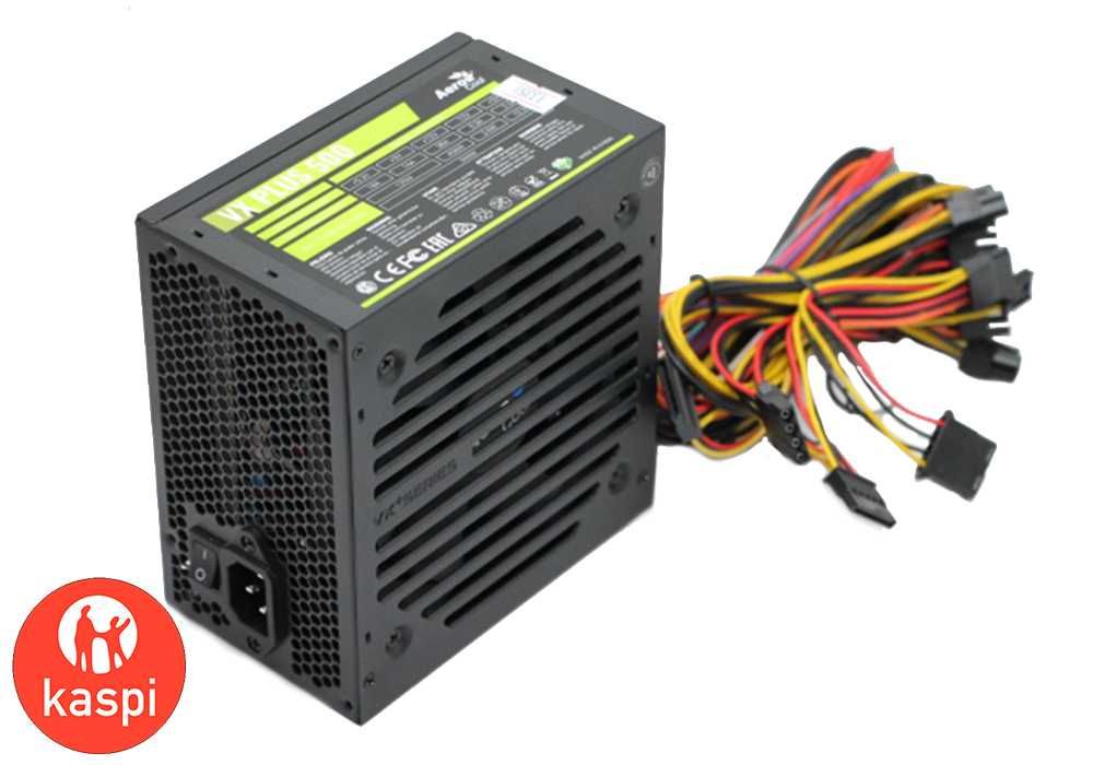 Блок питания  500W AeroCool VX PLUS 500 12см 3x SATA 1x 6+2 pin