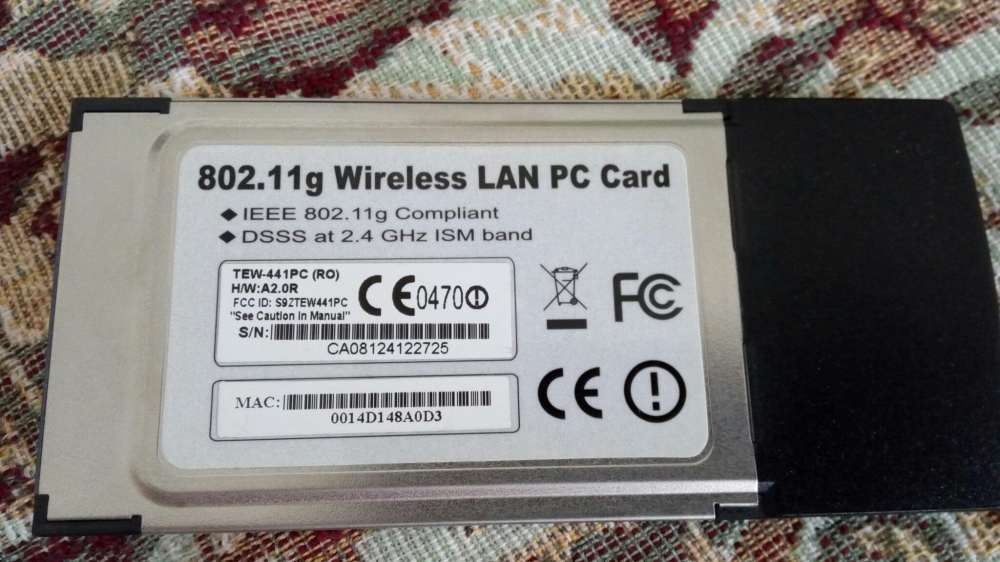 Wireless Cardbus PC card