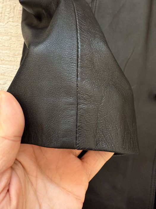 Ново мъжко черно сако Patino, естествена кожа, 52 номер