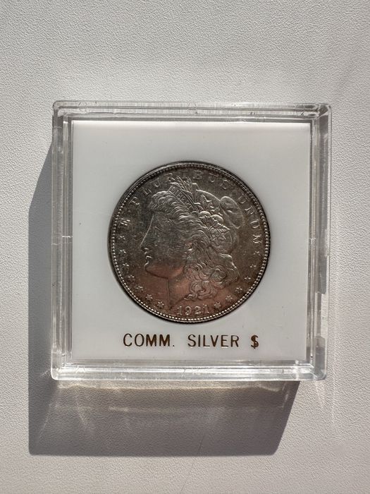 Монета, 1 доллар Морган 1921 года