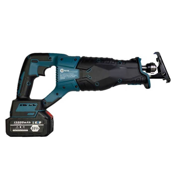 Fierastrau sabie XForce, taie Oase/Metal/Lemn, 2 Baterii 4Ah, 4 panze