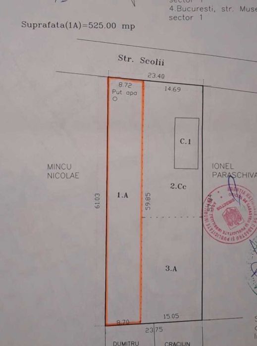Teren intravilan Otopeni de vanzare . 70.000 Euro (negociabil)