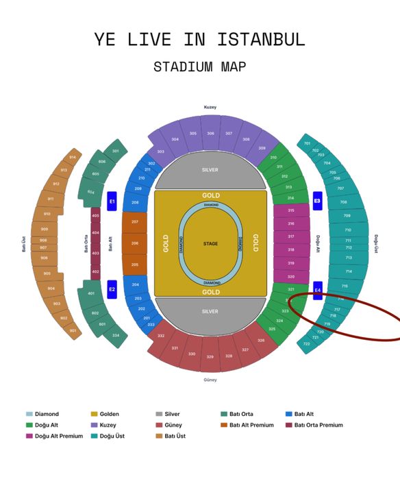 Четири билета за концерт на Kanye West в Истанбул
