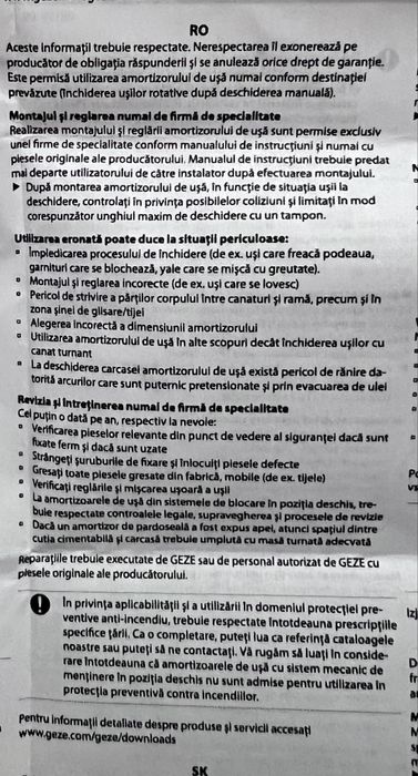 Amortizor cu brat argintiu Geze TS 1500 pentru usi acces.