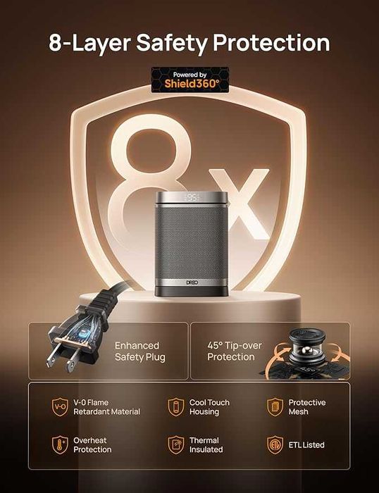 Керамичен нагревател Dreo – 1500W PTC