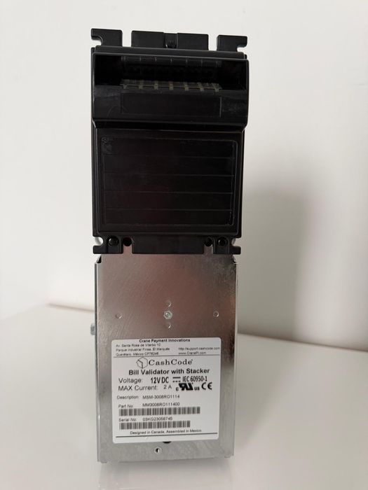 Acceptatoare bancnote CashCode cu stacker, complet reconditionat