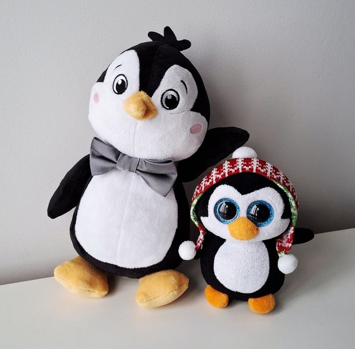 Set pinguini de pluş tata şi copilul Lupilu Ty