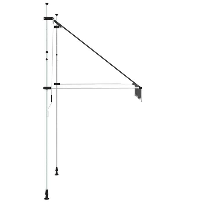 Copertină retractabilă manuală 200 cm antracit VidaXL