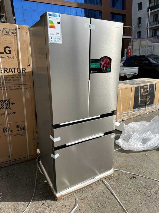 Холодильник Hisense RF540N4SBI2, French Door, нержавеющая сталь