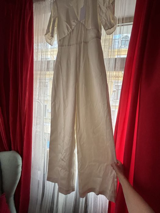 Salopetă elegantă Ivy & Oak, albă, mărimea 36