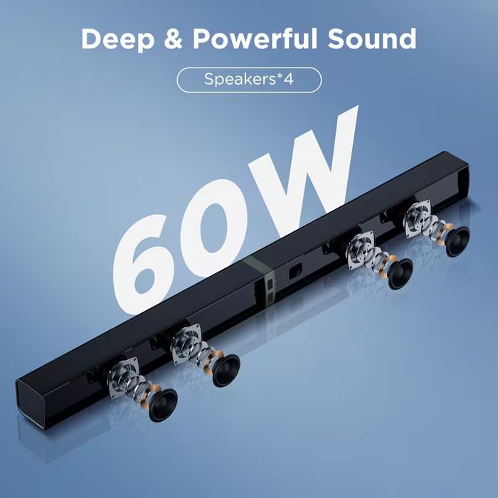 2-в-1 Саундбар / колони за TV HoYLluDLL KY2020D с Bluetooth 5.3, HDMI