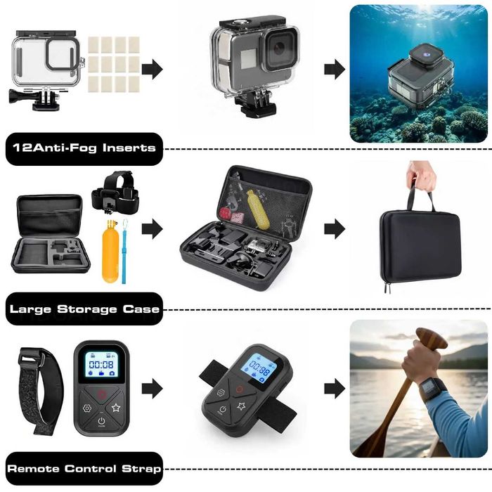 Комплект аксесоари за GoPro Hero 2024 - GARV Content Creator 6