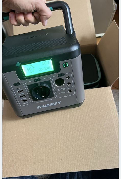 ПОСЛЕДЕН! с 24м ГАРАНЦИЯ! Оригинален комплект Swarey S500 + Swarey 100W Соларен Панел. Отлично Off-Grid Решение за Къмпинг, Кемпер, Каравана и Риболов