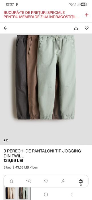 Lot de 4 perechi de joggeri marimea 116 hm