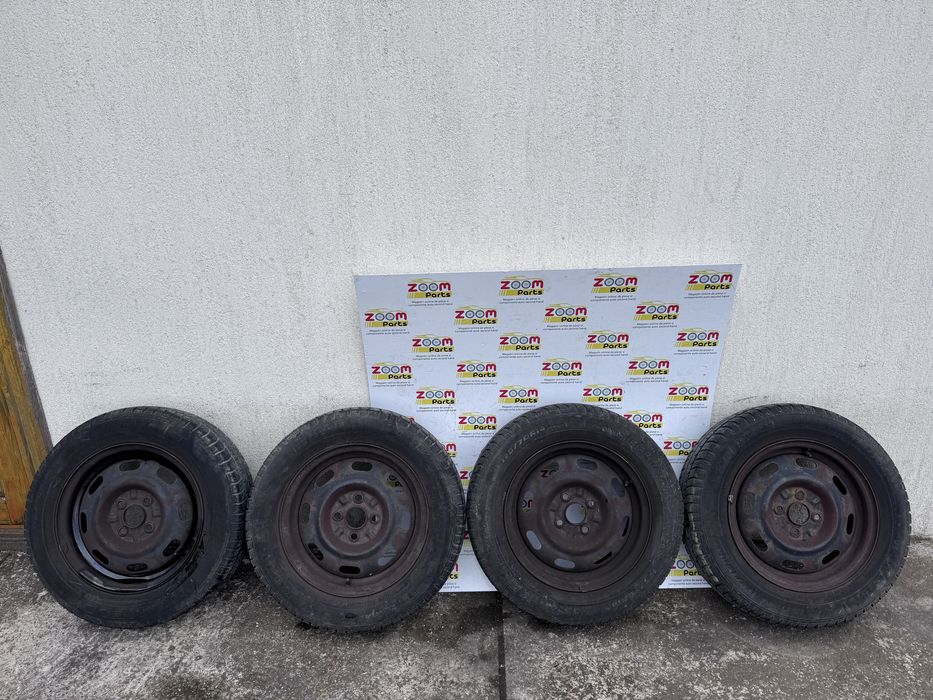 Set 4 roti complete jante otel cu anvelope vara 175 70 R14 Hyundai i20 i10 Accent Kia Rio Suzuki Swift  Mazda 2 DE 2008-2014