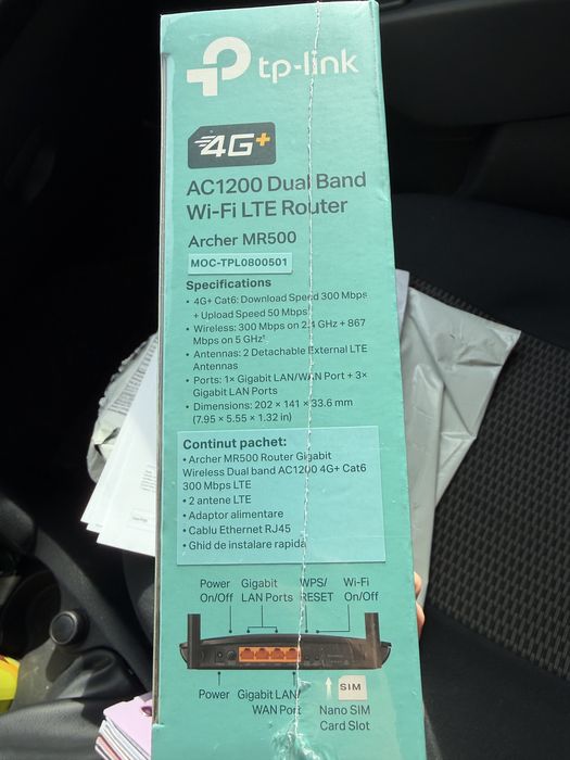 TP-Link Archer MR500 AC1200 4G LTE Advanced Cat6 Gigabit Router