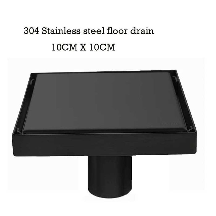 Квадратен черен подов сифон