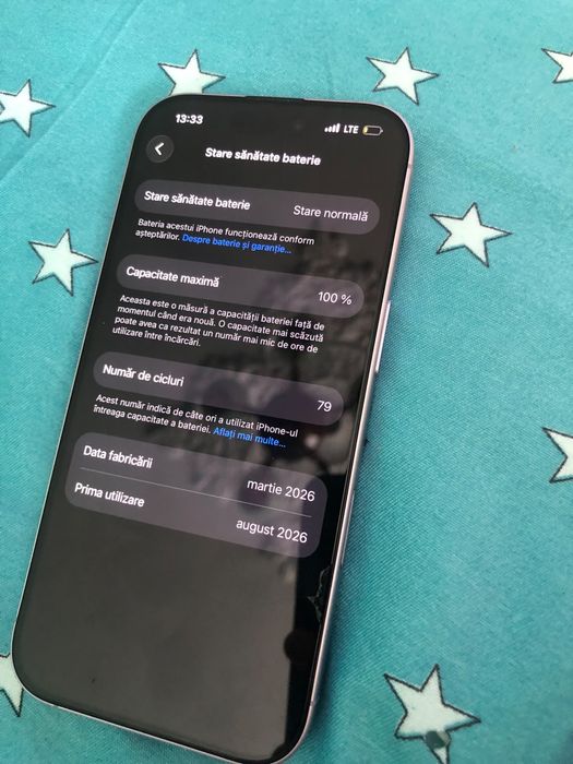 Vând iPhone 17, 256GB, într-o stare foarte bună, funcționează impecabil