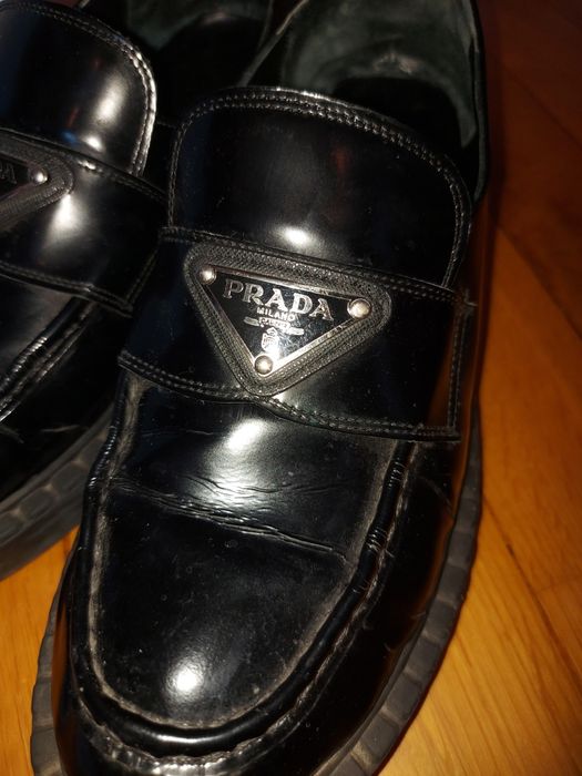 Loafersi Prada negri