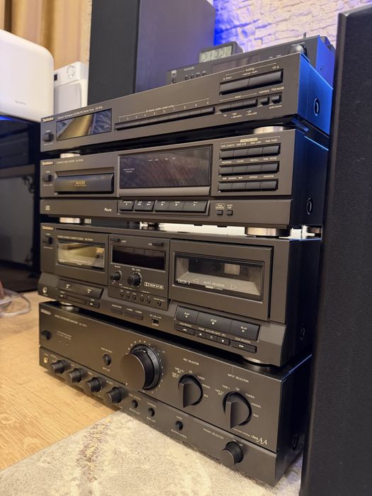 Technics Vintage Hi-Fi Premium – SU-VX500 + SL-PG100 + RS-TR212 + ST-610L – Linie completa