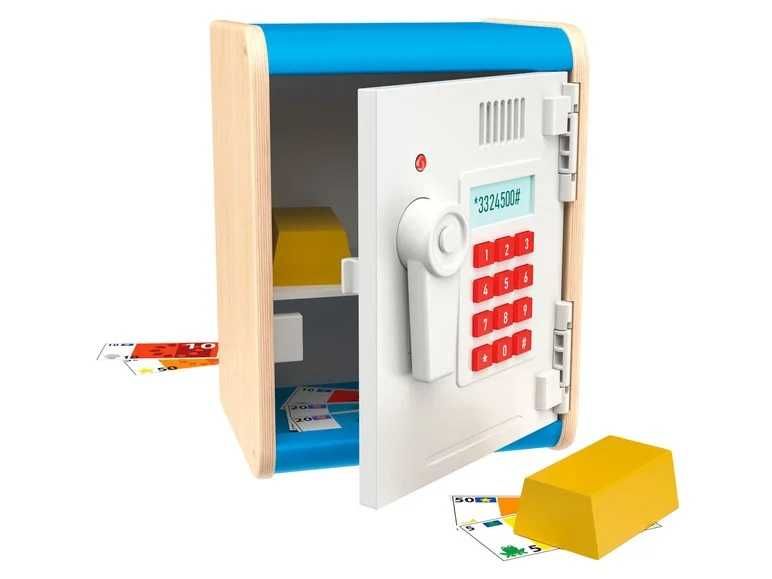 Дървени играчки за кухня Сейф Везна Тостер Кухненски робот Кошница