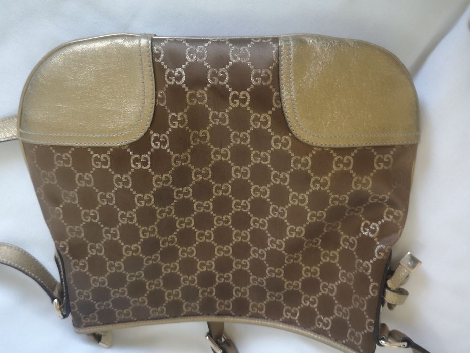 Gucci, чанта естествена кожа и текстил