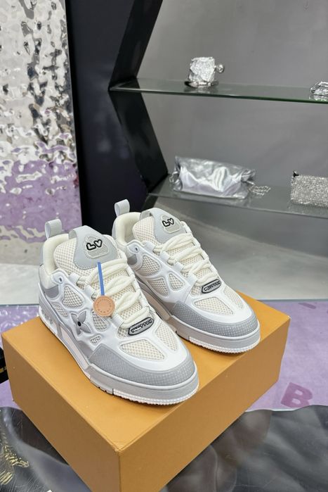 Adidasi Louis Vuitton Skate white and gray