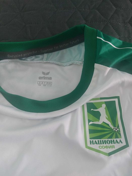 Бяло-зелен футболен екип Erima