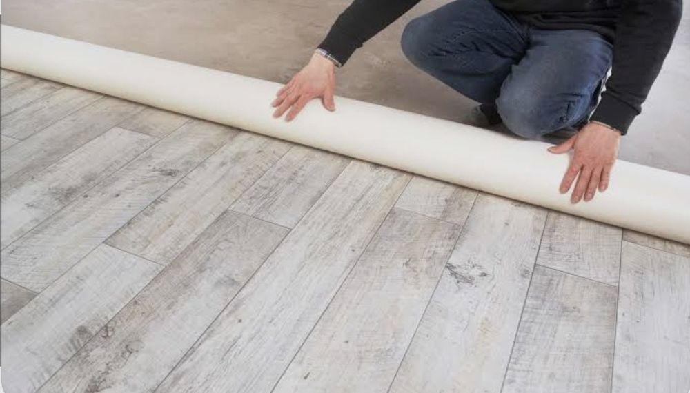 Укладка линолеума