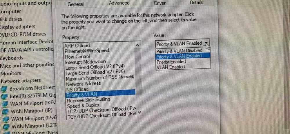 Placa de retea gigabit Broadcom NetXtreme PCI-Express, VLAN, DASH