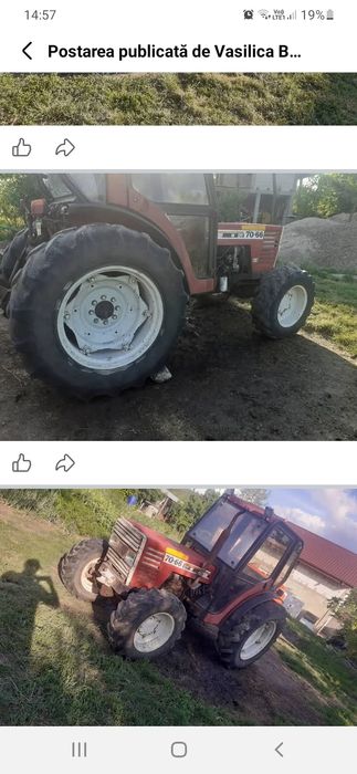 Vând tractor fiat agri 4x4 70 caii sau accept unele variante cu tractor mai mare tot fiat agri