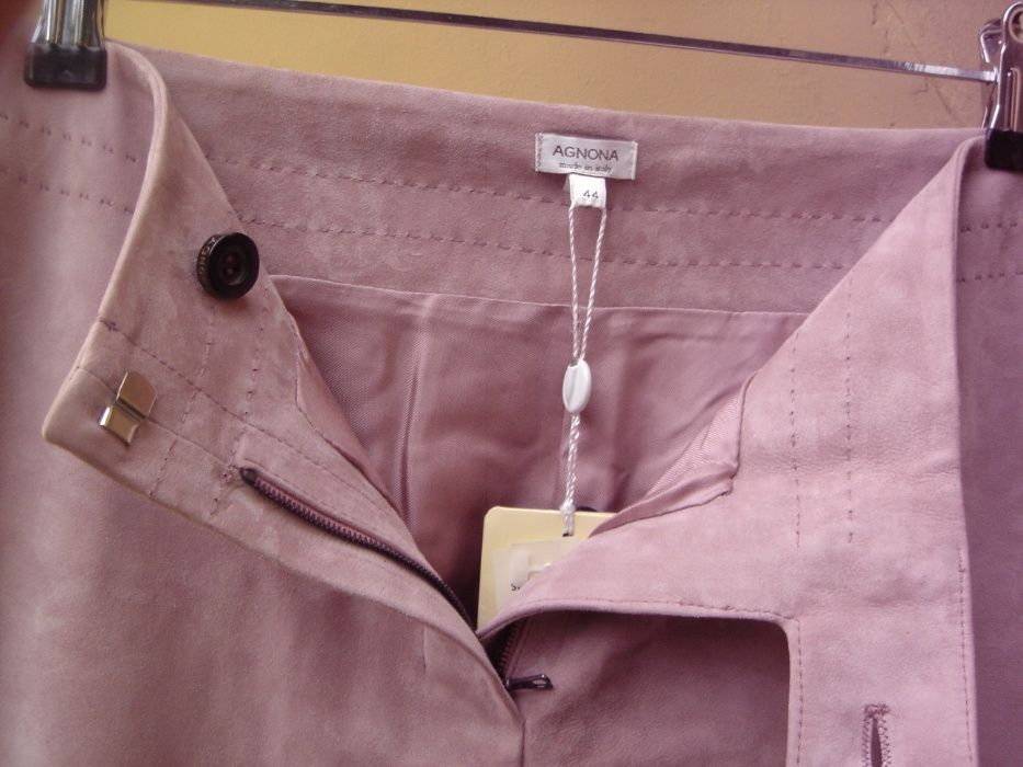 Pantaloni piele, Zegna, Agnona, femei, dame, masura 44