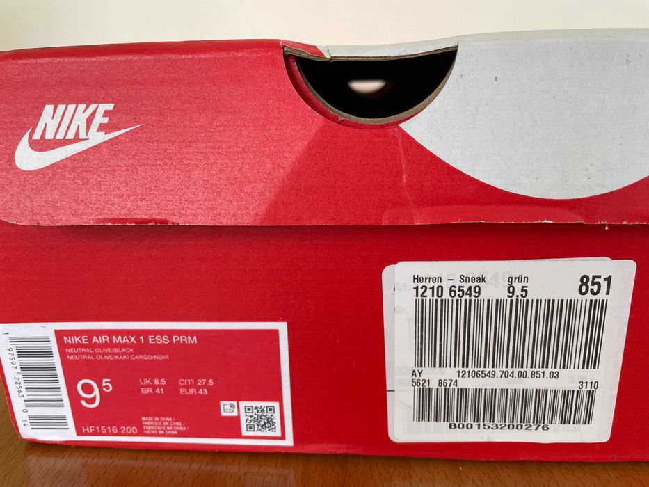 Nike Air Max 1 - 43 Номер, Нови, Мъжки