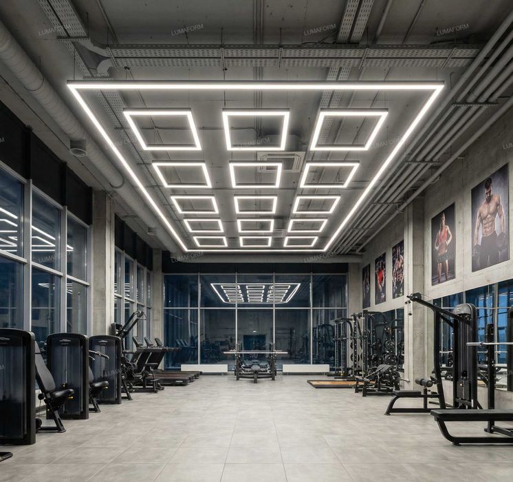 Svetadiod LED yoritgich — fitnes zali, boks, MMA va kurash zali uchun