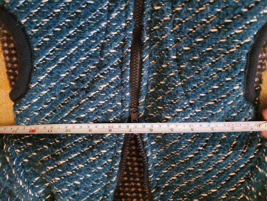 Set din lână fiartă reversibila, 800 GSM, 12 18 luni,