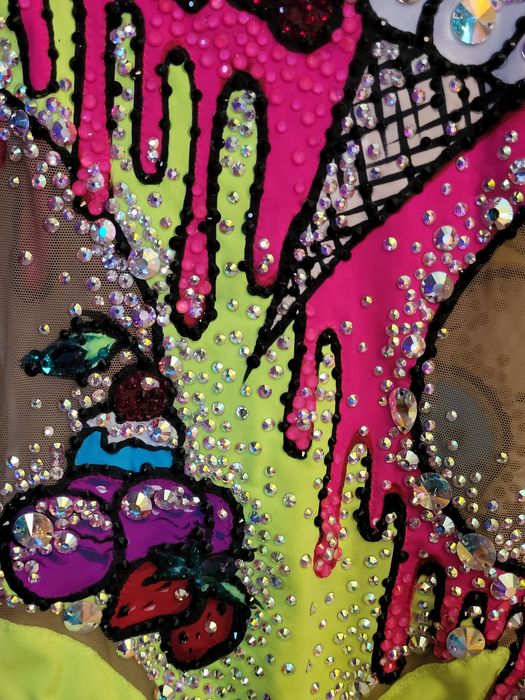 Трико за художествена гимнастика Сладоледи