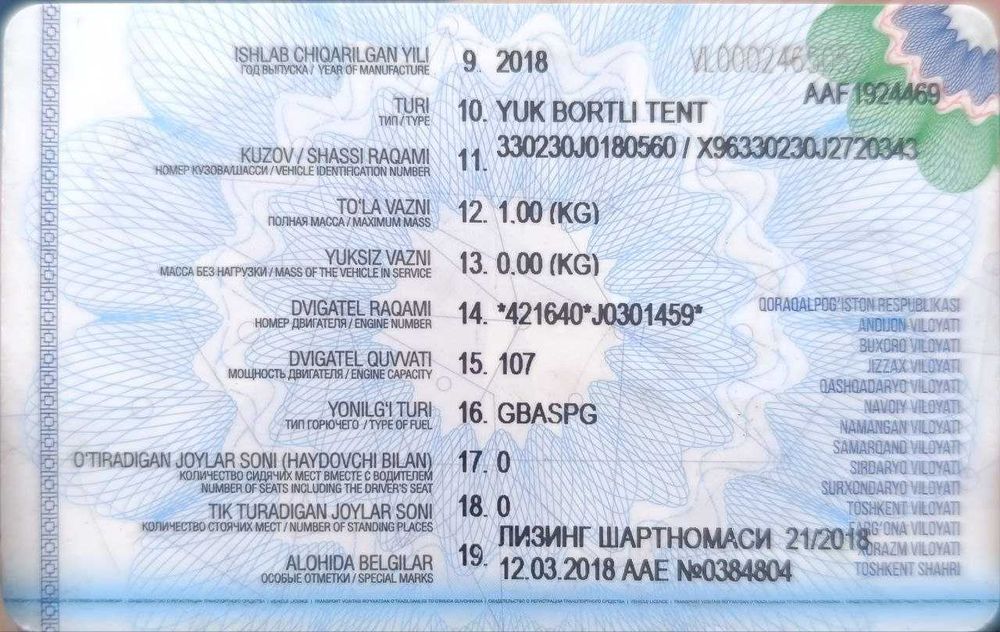 ГАЗЕЛЬ 33023 (дубль кабина)