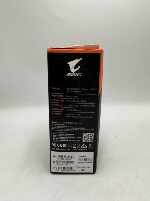 Mouse Gaming Gigabyte AORUS M5, RGB Sigilat