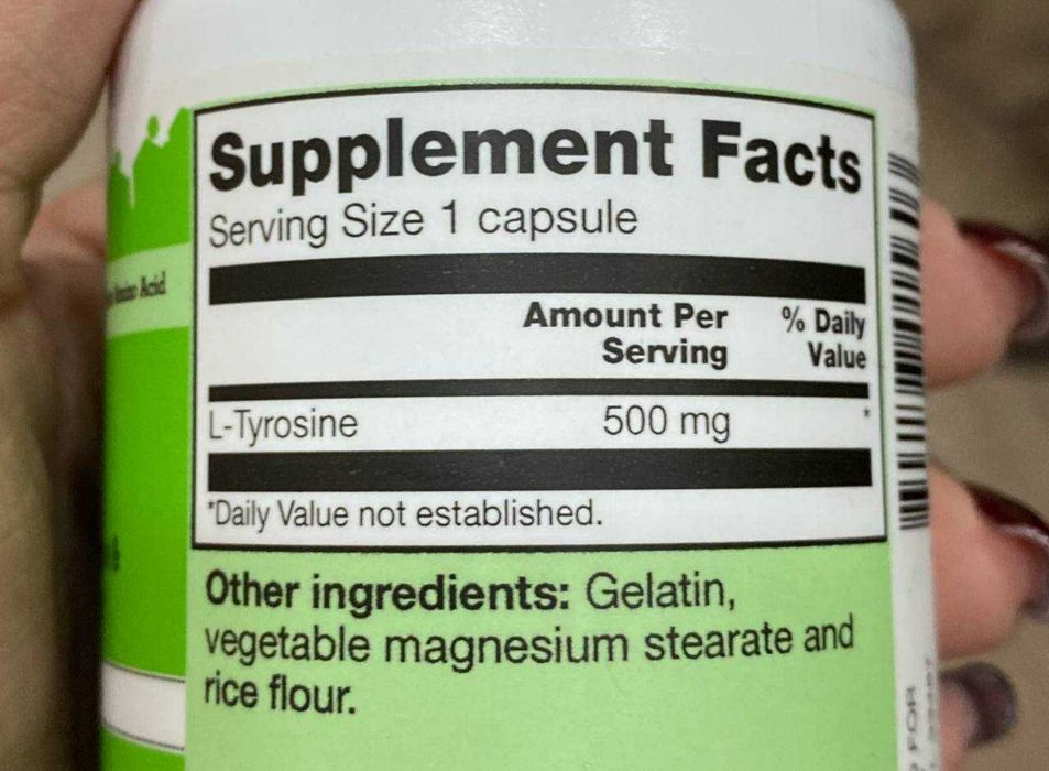 Л- Тирозин/ L-Tyrosine 500 мг 100 капсул из Америки: 175 000 сум ...