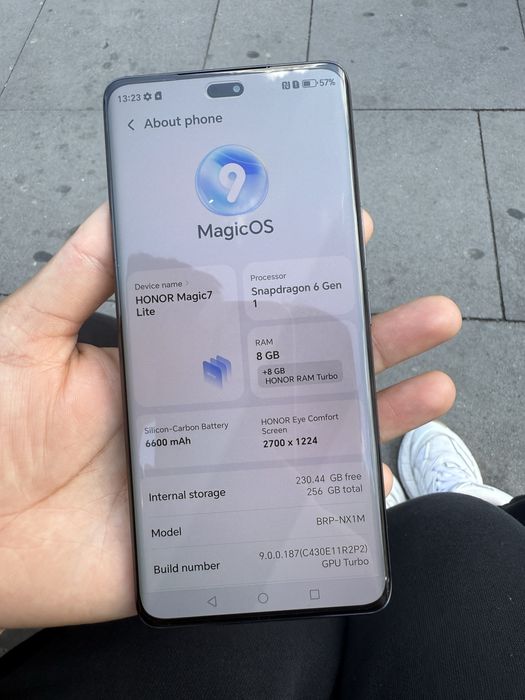 Vand urgent honor magic 7 lite