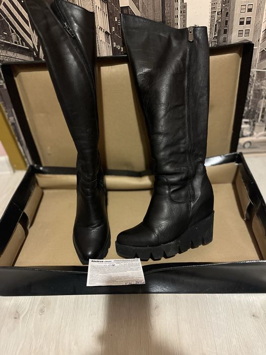 Боти и ботуши естествена кожа Tosca blu alekso тоска блу furla