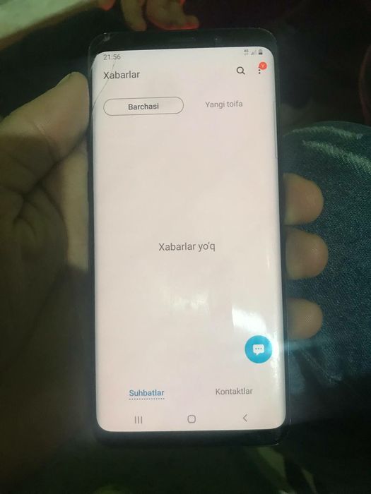 Samsung s9+xolati yaxshi rangi qora