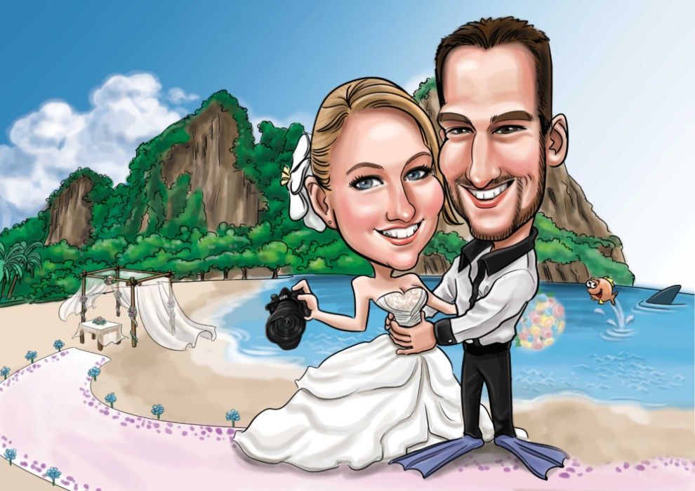 Карикатури и илюстрации по снимка